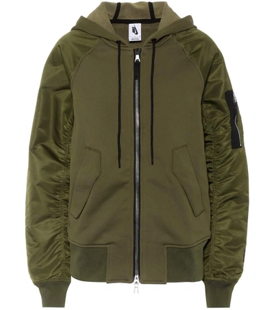 Nike Lab Essentials Bomber Jacket In Green