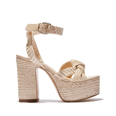 Casadei Formentera Platform Sandals In Sandstone