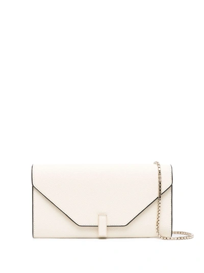 Valextra Chain-strap Shoulder Bag In White