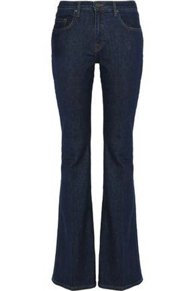 Victoria Victoria Beckham Victoria, Victoria Beckham Woman High-rise Flared Jeans Mid Denim