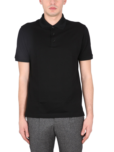 Brioni Regular Fit Polo Shirt In Black
