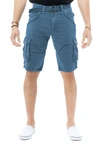 X-ray Belted Bermuda Cargo Shorts In Majolica Blue