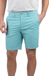 Tailor Vintage Performance Stretch Cotton Shorts In Amazonite