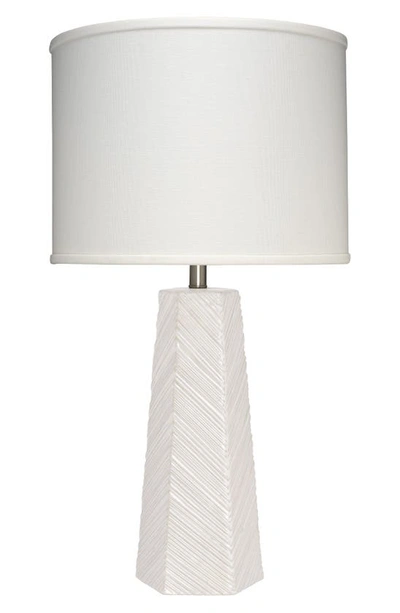 Jamie Young High Rise Ceramic Table Lamp In Cream