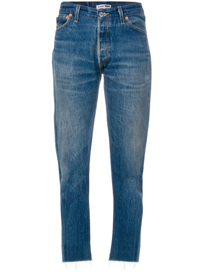 Re/done X Levi's Slim-fit Cropped Jeans