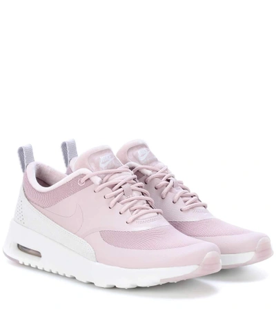 Nike Max Air Thea Lx Leather Sneakers In Pink