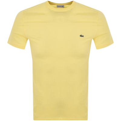 Lacoste Crew Neck T Shirt Yellow