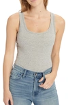 Splendid Ribbed Tank In Heather Grey