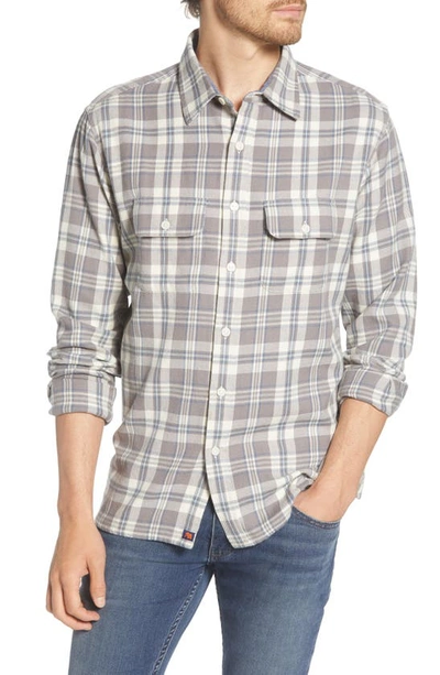 The Normal Brand Mountain Regular Fit Flannel Button-up Shirt In Z/dnublue Haze