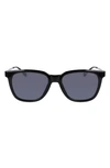 Cole Haan 53mm Polarized Square Sunglasses In Black