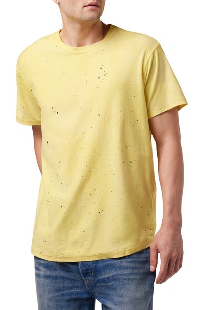 Hudson Anderson Reversed Elongated T-shirt In Yellow