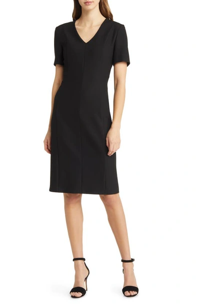 Hugo Boss Damaisa Sheath Dress In Black