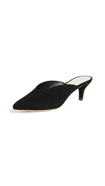 Loeffler Randall Juno Heeled Mules In Black