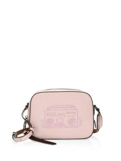 Coach Keith Haring Boombox Leather Camera Bag In Ice Pink | ModeSens