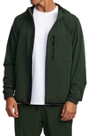 Rvca Yogger Ii Windbreaker Jacket In Dark Olive