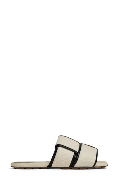 Bottega Veneta Patch Cassette Slide Sandal In Natural