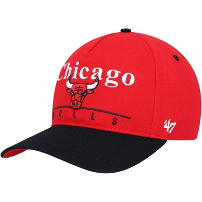 47 ' Red/black Chicago Bulls Super Hitch Adjustable Hat