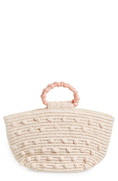 Btb Los Angeles Opal Pompom Tote In Petal