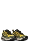 Salomon Acs Og Running Shoe In Buttercup/ Olive Night/ Black