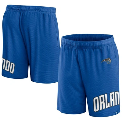 Fanatics Branded Blue Orlando Magic Free Throw Mesh Shorts