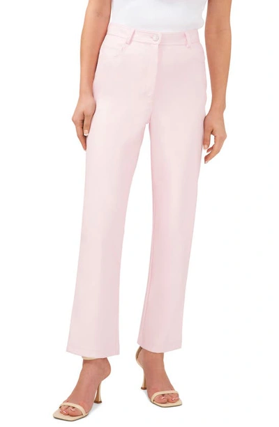 Halogen 5-pocket Faux Leather Pants In Pink Dogwood