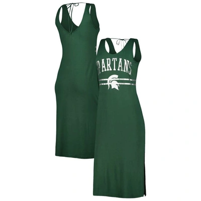 G-iii 4her By Carl Banks Green Michigan State Spartans Training V-neck Maxi Dress