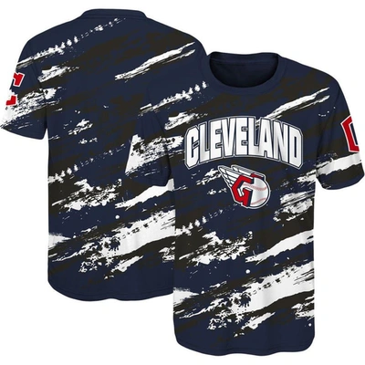 Outerstuff Kids' Youth Navy Cleveland Guardians Stealing Home T-shirt