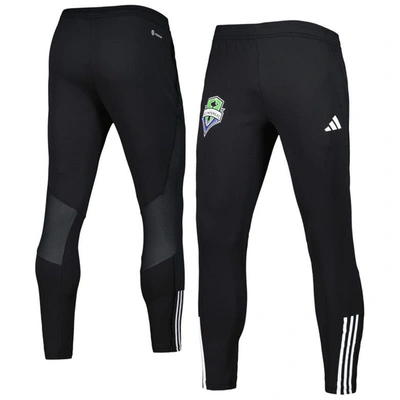 Adidas Originals Adidas Black Seattle Sounders Fc 2023 On-field Team Crest Aeroready Training Pants