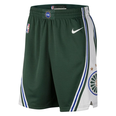 Nike Green Detroit Pistons 2022/23 City Edition Swingman Shorts