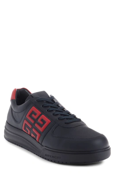 Givenchy G4 Low Top Sneaker In Black/ Red