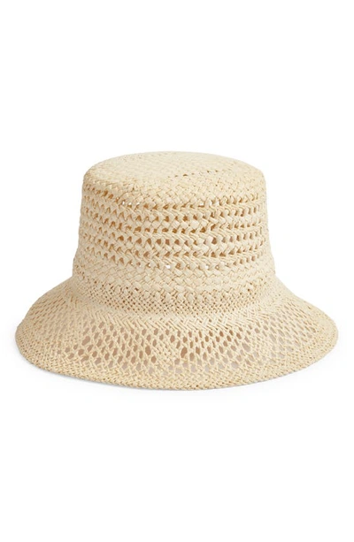 Nordstrom Handcrafted Straw Bucket Hat In Natural Light