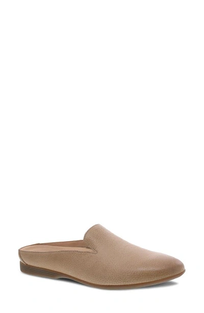 Dansko Lexie Leather Mule In Taupe Milled