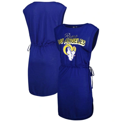 G-iii 4her By Carl Banks Royal Los Angeles Rams G.o.a.t. Swimsuit Cover-up