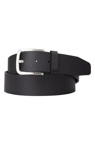 Hugo Boss Boss Janni Leather Belt In Black