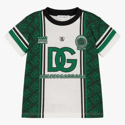 Dolce & Gabbana Baby Boys Green Dg Varsity T-shirt