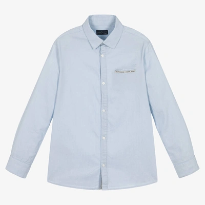 Mayoral Nukutavake Kids' Boys Light Blue Cotton Shirt