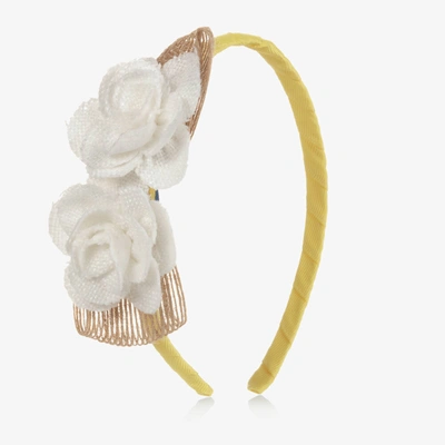 Mayoral Babies' Girls Yellow Floral Hairband