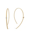 Lana 14k Solo Hooked On Hoop Diamond Earrings In Gold
