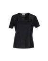 Red Valentino T-shirts In Black