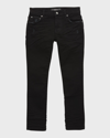 Amiri Kids' Slim-cut Washed Jeans In Black