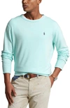 Polo Ralph Lauren Classic Fit Terry Crewneck Sweatshirt In Soft Aqua