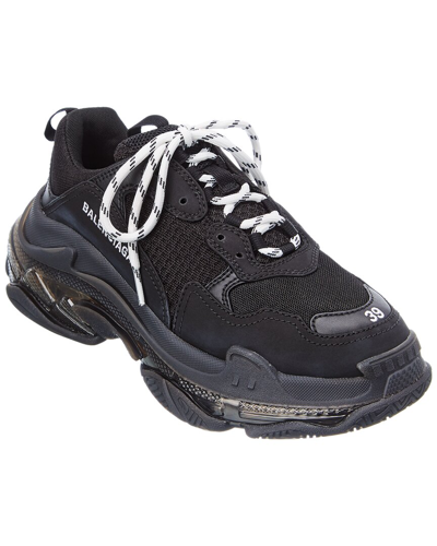 Balenciaga Triple S Clear Sole Sneaker In Black