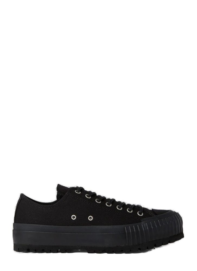 Yohji Yamamoto Low-top Lace-up Trainers In Black