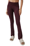 Fp Movement Zen Again High Waist Flare Leggings In Fig Jam