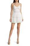 Loveshackfancy Cinnamon Lace-trimmed Cotton Minidress In White