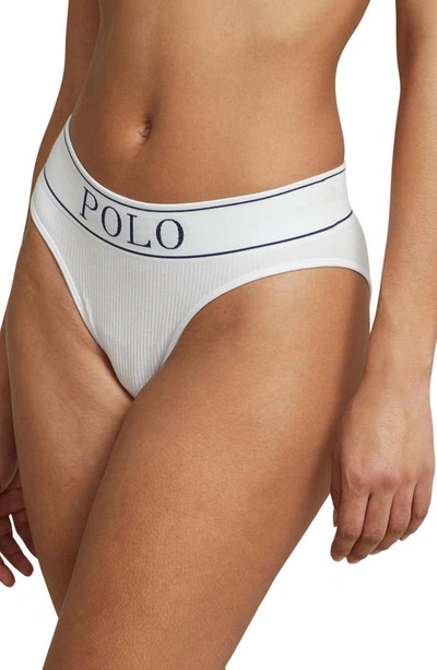 Polo Ralph Lauren Logo Waistband Modern Briefs - 100% Exclusive In White Cloud