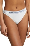 Polo Ralph Lauren Women's Essentials Mid-rise Bikini Underwear In White Cloud