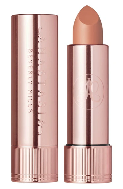 Anastasia Beverly Hills Matte & Satin Velvet Lipstick Honey Taupe In Honey Taupe (nude Beige With A Satin Finish)