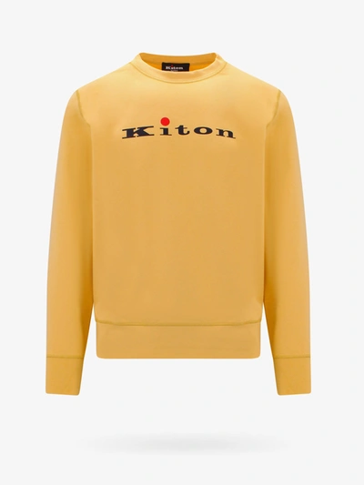 Kiton Ciro Paone Sweatshirt In Yellow