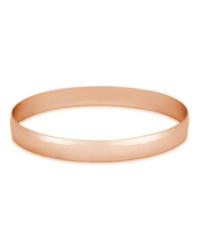 Lana 14k Gold Alias Wide Curve Bangle Bracelet In Rose Gold